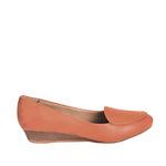 Zapatos cuñaaTamires mirabella cognac para Mujer