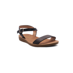 Sandalias flat Maribel negro para Mujer