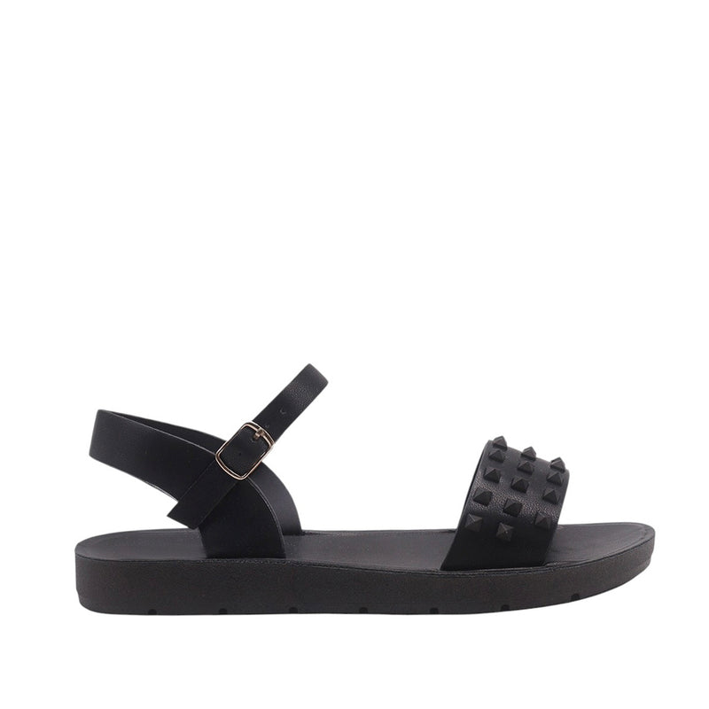 Sandalias Flats Annie Mirabella negro para Mujer