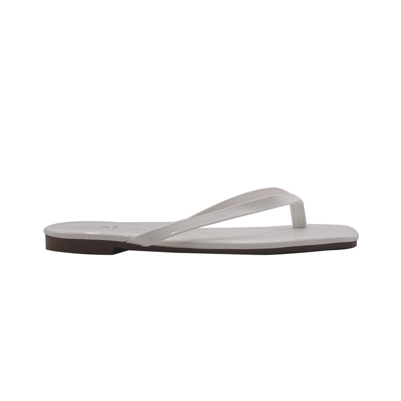 Sandalias Flats Karen sq blanco para Mujer