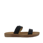 Sandalias flats Lily negro para Mujer