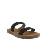 Sandalias flats Lily negro para Mujer