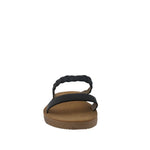 Sandalias flats Lily negro para Mujer