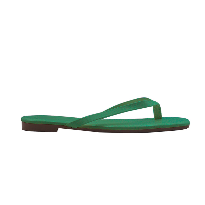 Sandalias flats Karen1 verde para Mujer