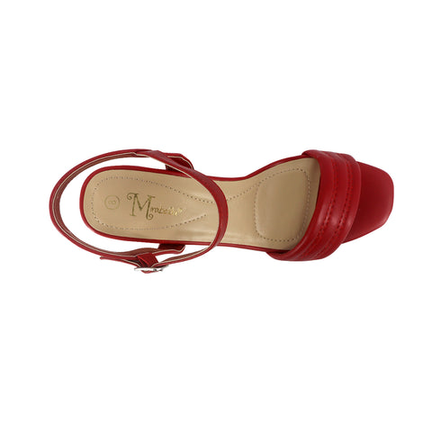 Sandalias Assani rojo para Mujer