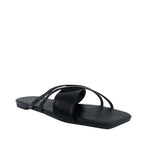 Sandalias flats Karina negro para Mujer