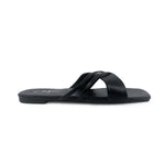 Sandalias flats Karina negro para Mujer