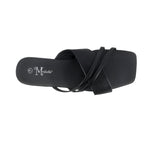 Sandalias flats Karina negro para Mujer