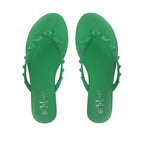 Sandalias flats Karen verde para Mujer