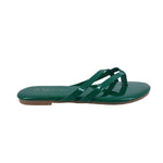 Sandalias flats Karen verde para Mujer