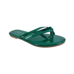 Sandalias flats Karen verde para Mujer