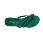Sandalias flats Karen verde para Mujer