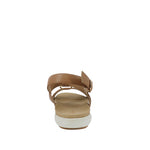 Sandalias flats Luna café para mujer
