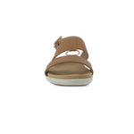 Sandalias flats Luna café para mujer