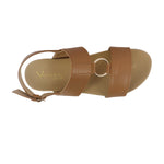 Sandalias flats Luna café para mujer