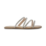 Sandalias flats Mady plateado para Mujer