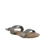 Sandalias flats Sharon pewter para Mujer