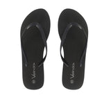 Sandalias flats Aruba negro para mujer
