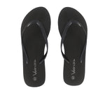 Sandalias flats Aruba negro para mujer