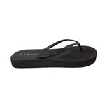 Sandalias flats Aruba negro para mujer