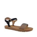 Sandalias flats Sue plateado para mujer