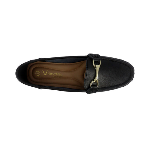 Mocasines Nelly negro para mujer