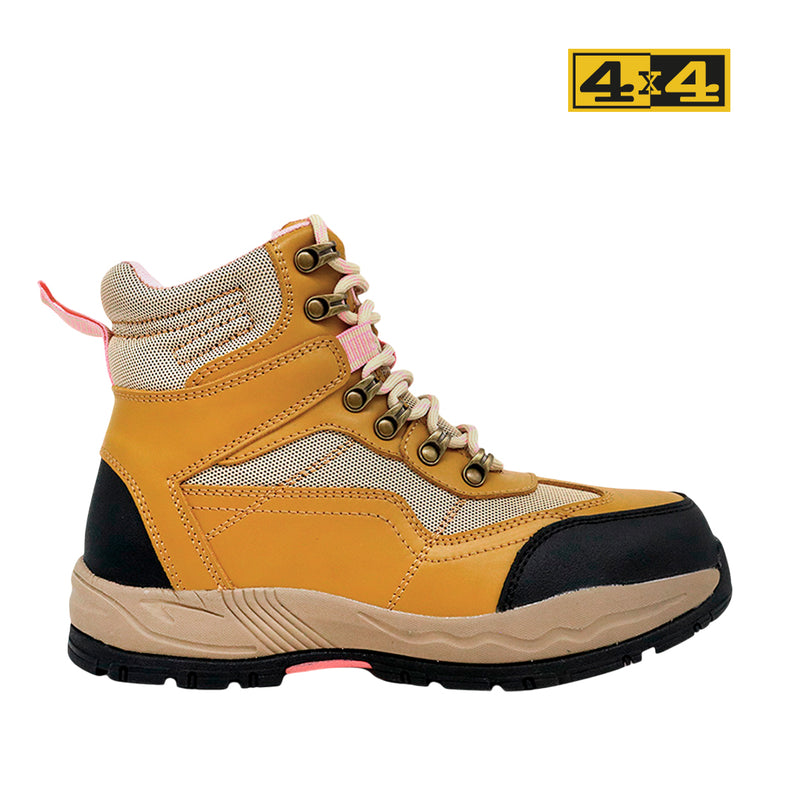Botas industriales Katy  cafe para mujer