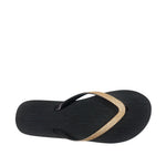 Sandalias flats Copacabana dorado