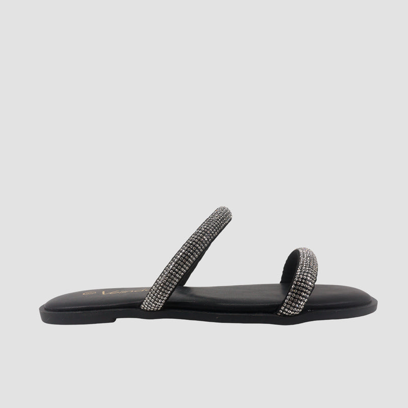 Sandalias flats Florencia negro