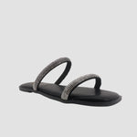 Sandalias flats Florencia negro