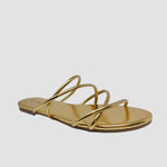 Sandalias flats Keren dorado