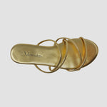 Sandalias flats Keren dorado