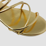 Sandalias flats Keren dorado