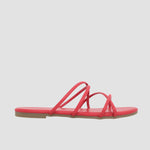 Sandalias flats Keren rojo