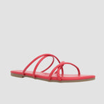 Sandalias flats Keren rojo