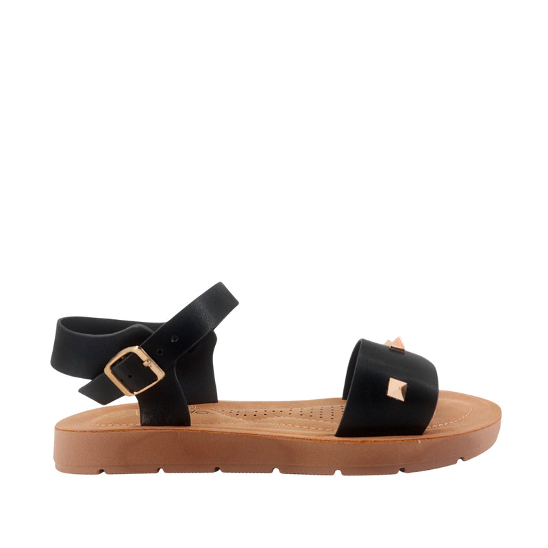 Sandalias flats Roma negro