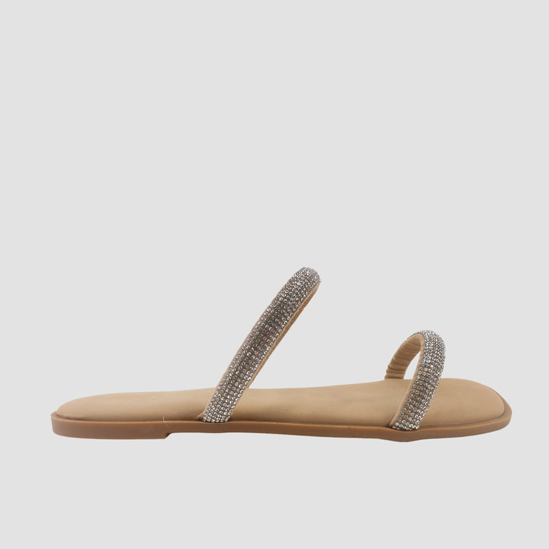 Sandalias flats Florencia blush