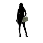 Cartera satchel Eureka verde