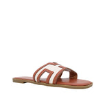 Sandalias flats Adria anaranjado