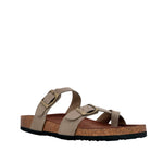 Sandalias flats Arizona beige