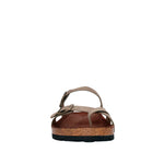 Sandalias flats Arizona beige