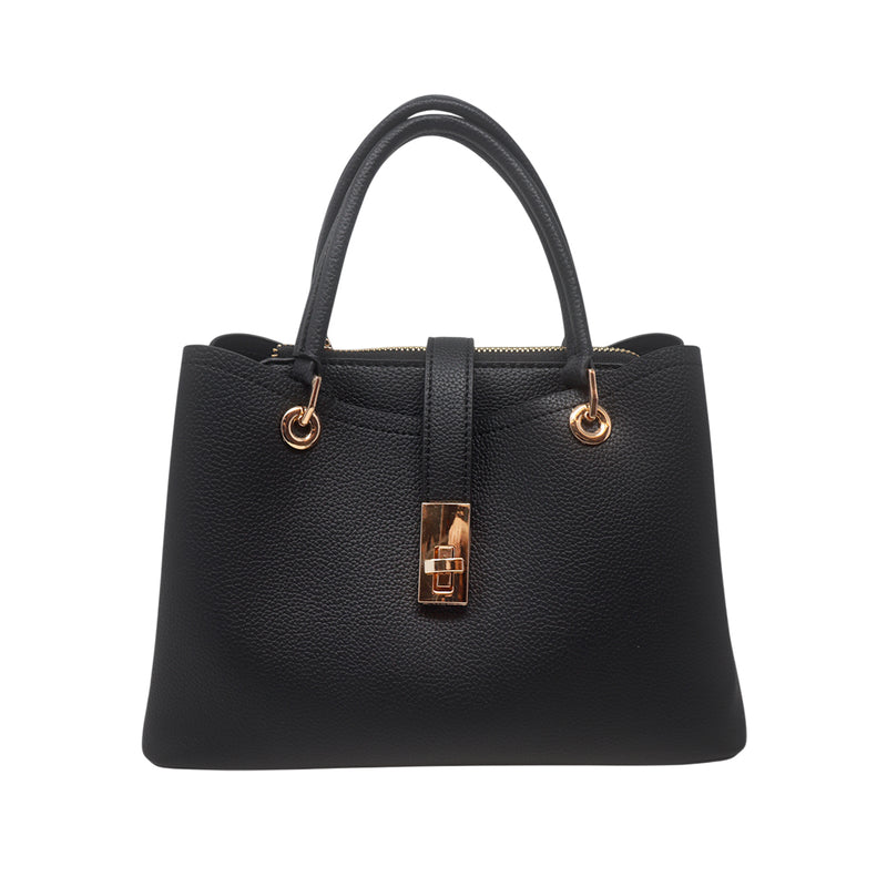 Cartera satchel Olivia negro