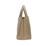 Cartera satchel Olivia taupe