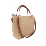 Cartera satchel Renata taupe