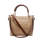 Cartera satchel Renata taupe