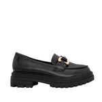Mocasines Blanca negro