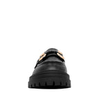 Mocasines Blanca negro
