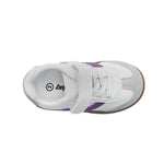 Sneakers Lucky para infante color blanco y fucsia