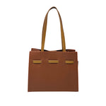 Cartera satchel Raimary para mujer color chocolate