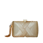 Cartera crossbody Laia para mujer color dorado